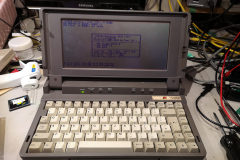 System reassembled and showing the XTIDE BIOS