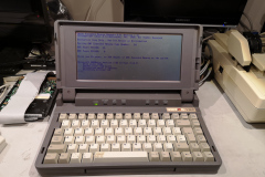 System reassembled and booted into MS-DOS