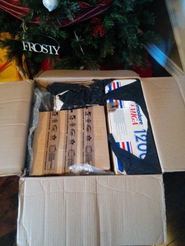 Opening the box of goodies